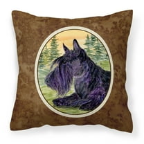 Carolines Treasures SS8511PW1414 Scottish Terrier Fabric Decorative Pillow, 14Hx14W, multicolor