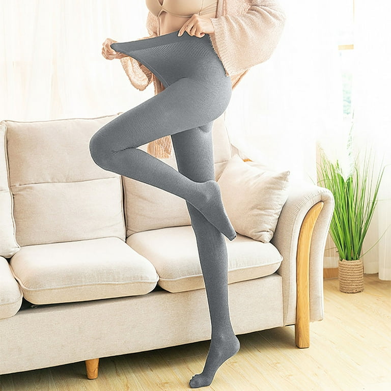 Opaque Tights for Women Solid Color Pantyhose Stockings High Waist