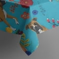thumbnail image 5 of Dogs with Pioneer Flower Square Tablecloth,Waterproof Square Table Cover,Wipeable Spillproof Washable Table Cover for Home Kitchen Party Decor 42"X42"(107x107cm), 5 of 6