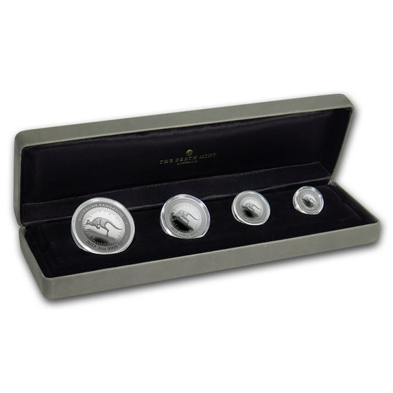 2017 Australia 4-Coin Proof Silver Kangaroo Set