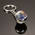 thumbnail image 1 of Key Chain Pendant Double-sided Universe  Planet Glass Ball Key  Meaningful Gifts For Astronomy Lovers, 1 of 7