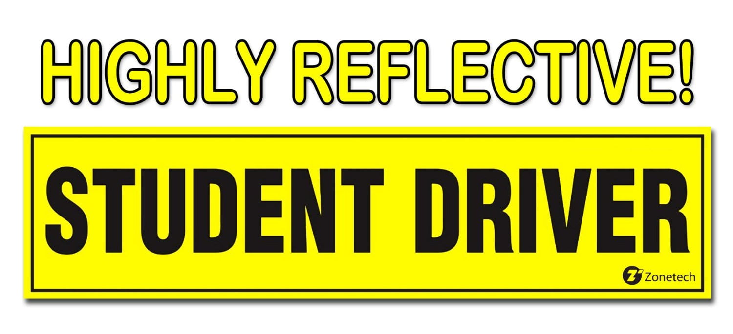 STUDENT DRIVER MAGNETIC SIGN  8x18" 
