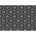 thumbnail image 1 of Ahgly Company Indoor Rectangle Patterned Charcoal Black Area Rugs, 2' x 3', 1 of 6