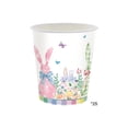 thumbnail image 3 of 25pcs Easter Colorful Bunny Theme Party Supplies, Paper Plates and Disposable Tableware Set, Ideal for Spring Holiday Dinner Gathering and Easter Festival Decoration and Table Setup, 3*3*8in, 3 of 6