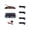Black-6m sensor cable, variant on Car Parking sensors,4 Reverse Backup Parking Sensor kit with LED Display, Reverse Gear Audio Buzzer Alarm kit, 2.5m Sensor Wire for Cars Van SUV (Silver)