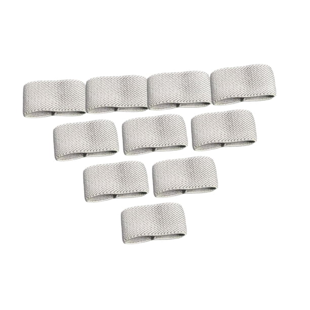 10 piezas de correas elásticas de nailon para sujetar cinturones. Gris claro