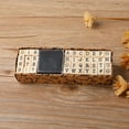 thumbnail image 3 of Juego de 40 sellos de madera con números y letras del alfabeto, de la A a la Z, para manualidades máquina de escribir, 3 of 9