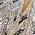 thumbnail image 5 of 1920s Flapper Dress Great Gatsby Dress O-Neck Cap Sleeve Sequin Fringe Party Midi Dress Vestido Summer Women Dress Xxxl PlusSize, 5 of 5