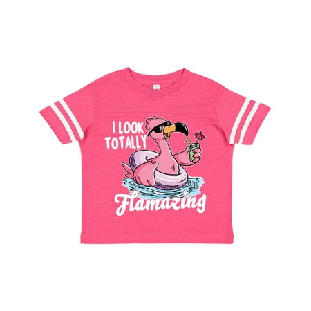 

Inktastic I Look Totally Flamazing with Flamingo in Sunglasses Gift Toddler Boy or Toddler Girl T-Shirt
