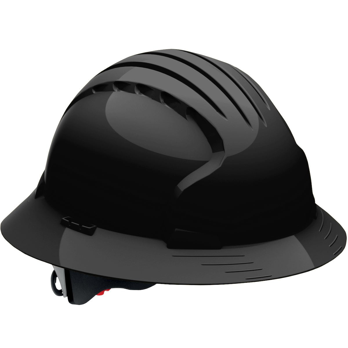 Evolution Deluxe 6161 Full Brim Hard Hat with HDPE Shell, 6-Point Polyester Suspension and Wheel Ratchet Adjustment