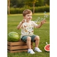 thumbnail image 6 of BemeyourBBs Toddler Baby Boy Summer Outfit Cute Infant Boys Clothes Animal Insect Print Short Sleeve T-shirt and Solid Shorts 2 Piece Set, 6 of 9