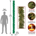 thumbnail image 2 of National Tree Company Guirlande de Noël Pré-Éclairée de 9 Pieds, 2 of 4