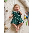 thumbnail image 3 of BemeyourBBs Toddler Baby Girl Golf Dress Outfit Little Baby Girl Summer Dress Short Sleeve Turn Down Collar Golf Themed Print A Line Pleated Dress, 3 of 9