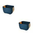 thumbnail image 3 of Cubo de basura Advancent ergonómico de PP Montado en la pared 2piezas azul amarillo, 3 of 6
