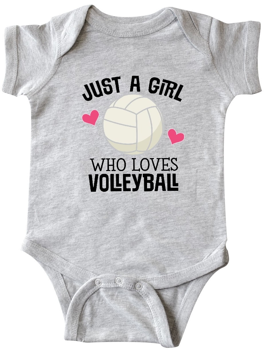INKtastic Inktastic Just A Girl Who Loves Volleyball Infant Creeper