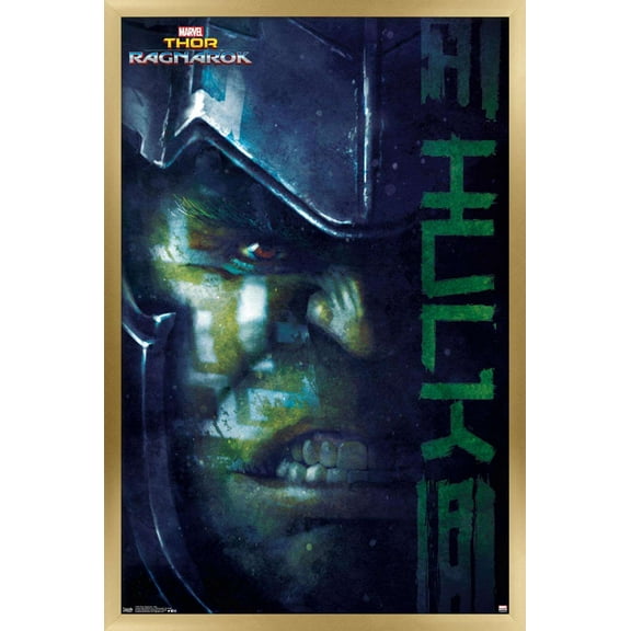 Marvel Cinematic Universe - Thor - Ragnarök - Hulk Wall Poster, 14.725" x 22.375", Framed