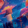 thumbnail image 5 of Homewish Cute Fungus Plants Blackout Curtains,Watercolor Botanical Mushrooms Curtains Pack of 2 (42x84 Each),Blue Orange, 5 of 6