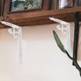 thumbnail image 1 of BRIGHTFUFU 2 Pcs Supports d'Étagères Fer Blanc Support Robuste Balcon, 1 of 7