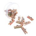 thumbnail image 3 of DEEPCRAFF 20pcs Pegs Wooden Clips Assorted Color for Organizing Notes and Photos, 3 of 5
