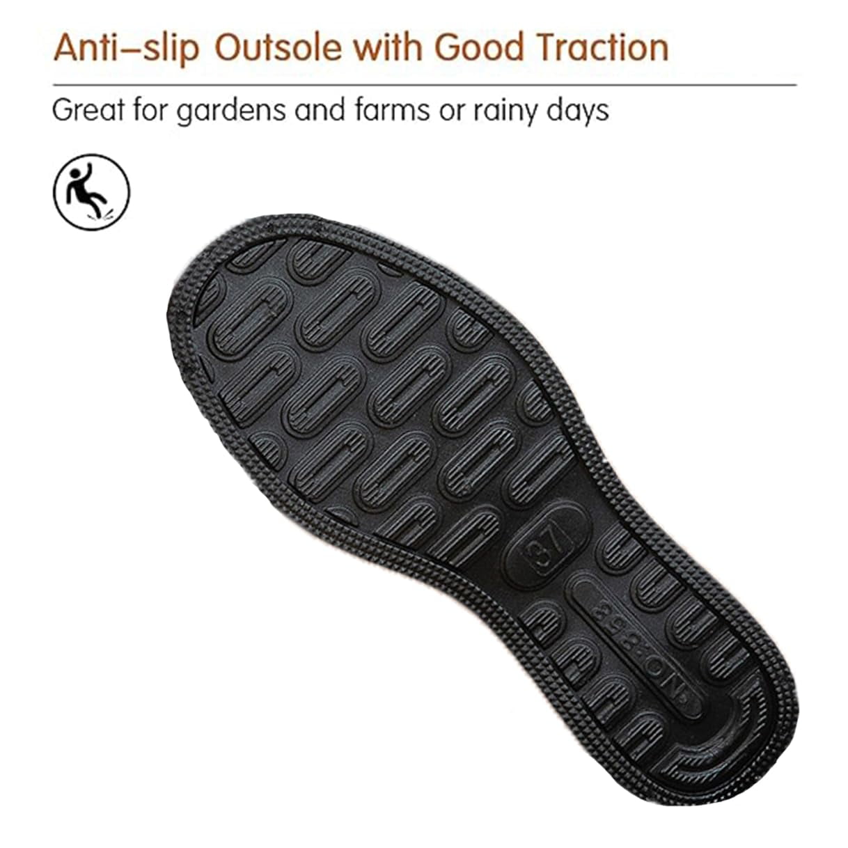 AUXDIQ Rain Shoes Women Men Mid-calf Boots Waterproof Rain Boots Outdoor Garden Shoes