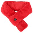 thumbnail image 1 of Washable USB Electric Heated Scarf for Winter with 3 Speed Temperature Control, Red, 1 of 4