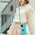 thumbnail image 4 of Nalacover Crossbody Wallet Case for iPhone 15 Plus, [6 Card Slots] Leather Purse Phone Case Luxury Buckle Closure Card Holder Shoulder Strap Handbag Case Women For iPhone 15 Plus, Green, 4 of 11