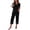 I9-Black, variant on Womens Capri Pajama Sets Short Sleeve V-Neck Top and Capri Pants with Pockets Elastic Waist Pjs Set Soft Lounge 2026 Trendy Lightweight Flowy Sleepwear,Wine M