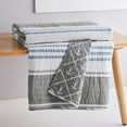 thumbnail image 3 of Provincetown by Levtex Home - Provincetown Quilted Throw - (50x60in.) - Striped Coastal - Grey, White, and Blue - Reversible, 3 of 4