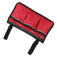 thumbnail image 4 of Sac pour Fauteuil Roulant, avec Multiples Compartiments de Poche Organisateur de Rangement pour Fauteuil Roulant, pour Personnes Âgées, Seniors, Adultes Pochette d'Accoudoir Rouge Vin, 4 of 8