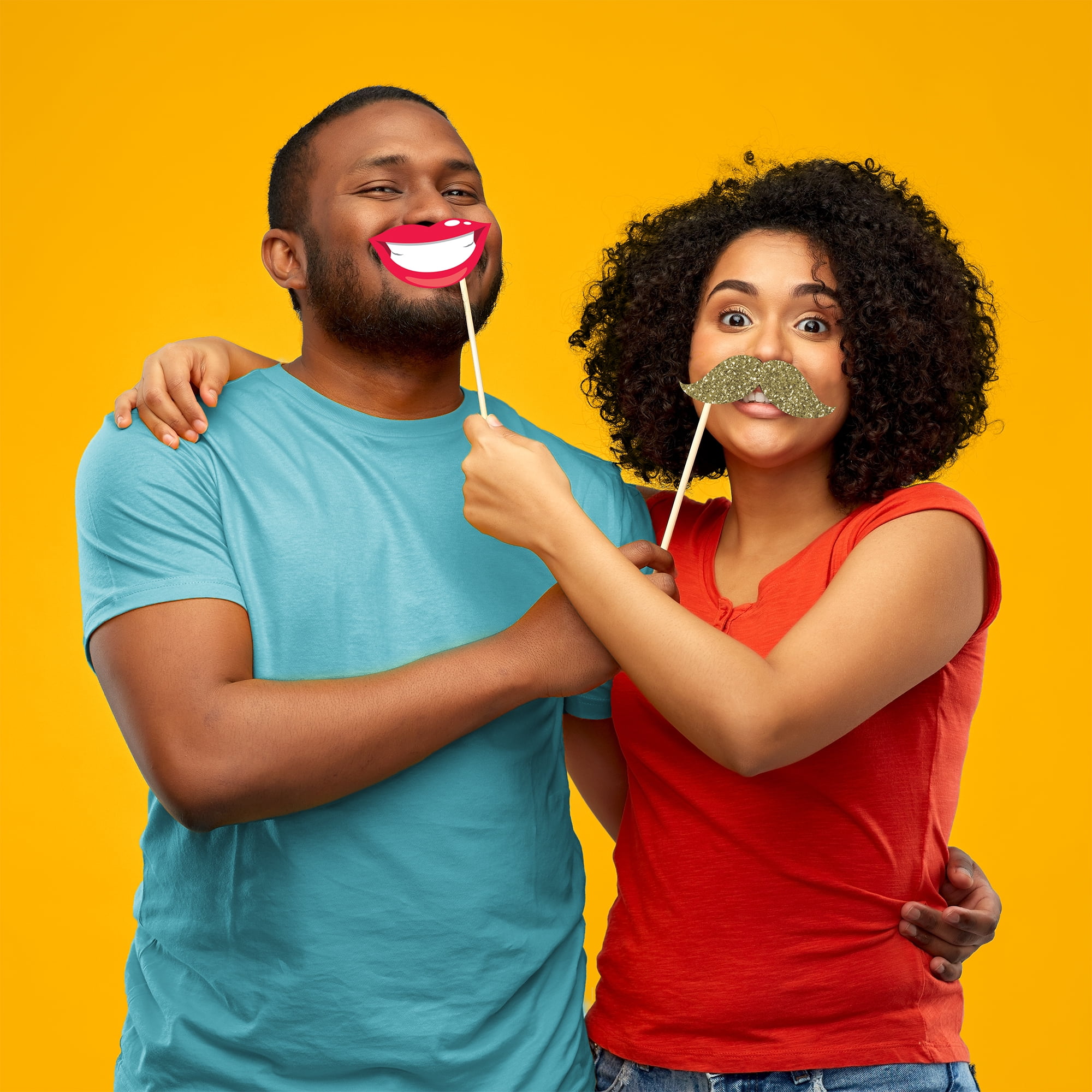 Multicolor Party Photo Booth Props, 20 Pieces, by Way To Celebrate