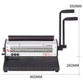 thumbnail image 2 of golytefs 1500B34R Round Hole Binding Machine 3 1 Pitch Wire-o Binder Manual Punching Tool, 2 of 9