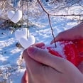 thumbnail image 4 of Heart Shaped Snowball Maker Clip For Winter Outdoor Kids Toy Plastic Snowball Tool Double Heart, 4 of 9
