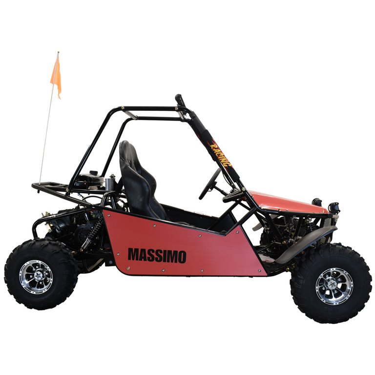 Massimo GKM 200 Go Kart 4 Stroke 177cc 2WD -Red - Walmart.com