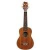 Sawtooth Soprano Mahogany Ukulele with Case, Clip On Tuner, Lesson-Chord Guide, Picks and Free Music Lessons