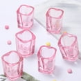 thumbnail image 6 of Pink Shot Glass Heart Shot Glasses 2oz,Cute Shot Glasses For Bar Cart Accessories (set of 6), 6 of 6