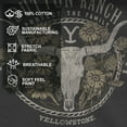 thumbnail image 4 of Women's Yellowstone Cow Skull and Flowers Protect The Family Graphic T-Shirt, 4 of 9