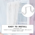 thumbnail image 3 of SHISUYAN Ceiling Mounted Double Curtain Rod Bracket Aluminum Alloy 2pcs, 3 of 9