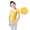 Yellow, variant on FLMEI Toddler Kids Gymnastics Leotards for Girls Short Sleeve Practice Clothing Girls Summer Biketards Open Crotch Cotton Dance Outfit for 5-16 Years