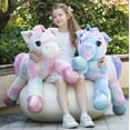MorisMos Giant Unicorn Stuffed Animal 43'' Soft Big Unicorn Plush Toy