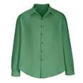 thumbnail image 6 of Mlzmgr Shirts for Men Long Sleeve Button down Lightweight Men's Shirts Vacation Casual Travel Tops, 6 of 6