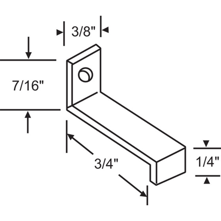 

Brixwell 90-44 3/4in Zee Clip Aluminum - pack of 25