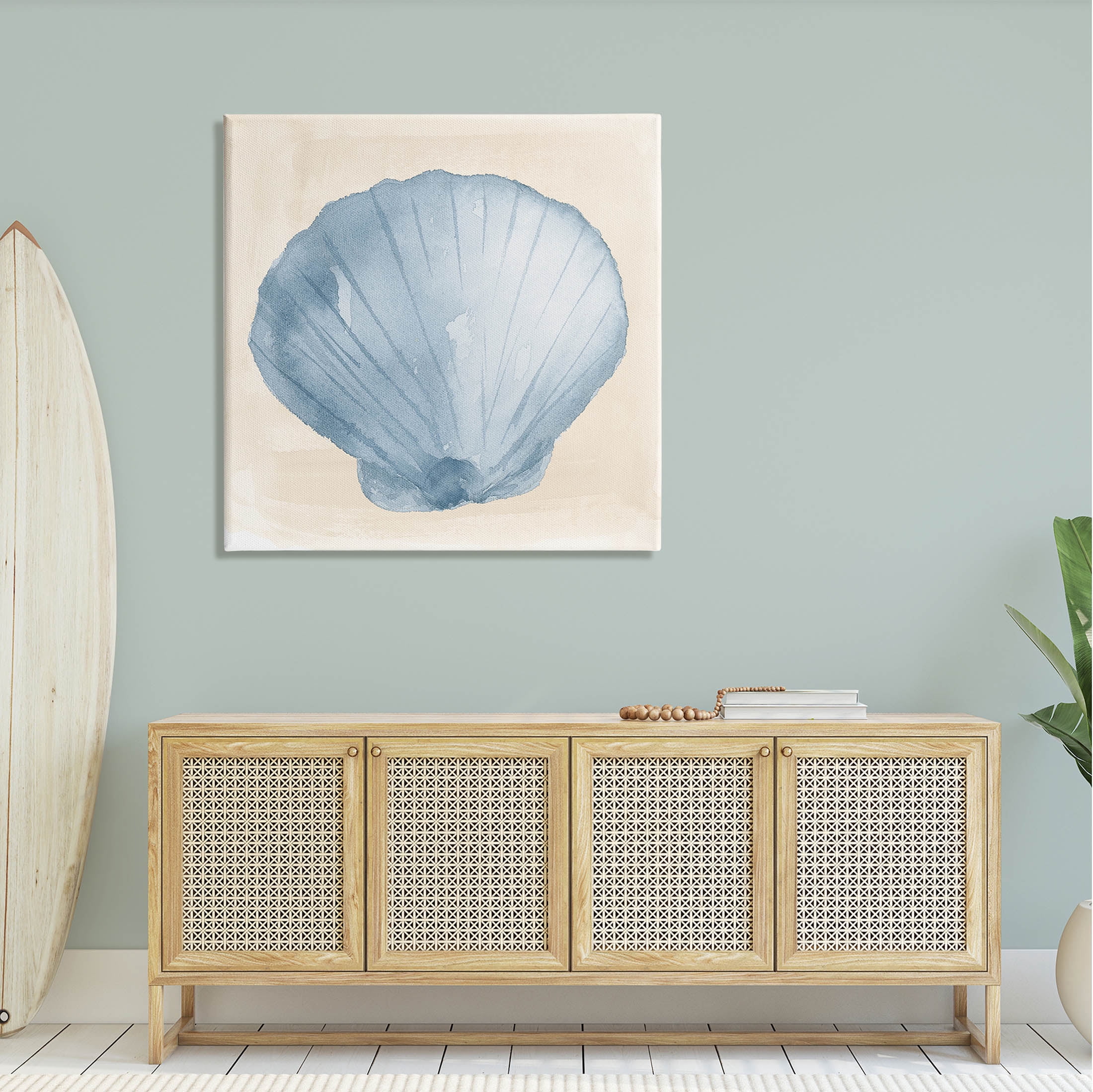Sea Life Clamshell Composition Animals & Insects Graphic Art Gallery Wrapped Canvas Print Wall Art