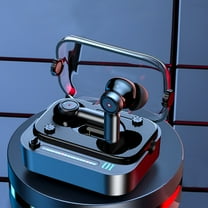 Bluetooth Earbuds, Hwkond Bluetooth 5.3 Wireless Headset Transparent Cabin Gaming In-Ear Bluetooth Headset, Black, Up to 60% Off