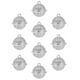 thumbnail image 1 of 10 unids de aleación de hojalata electroplastia decoración hueca hueca aleaciones de hojalatas Hollow-out Bells, 1 of 5
