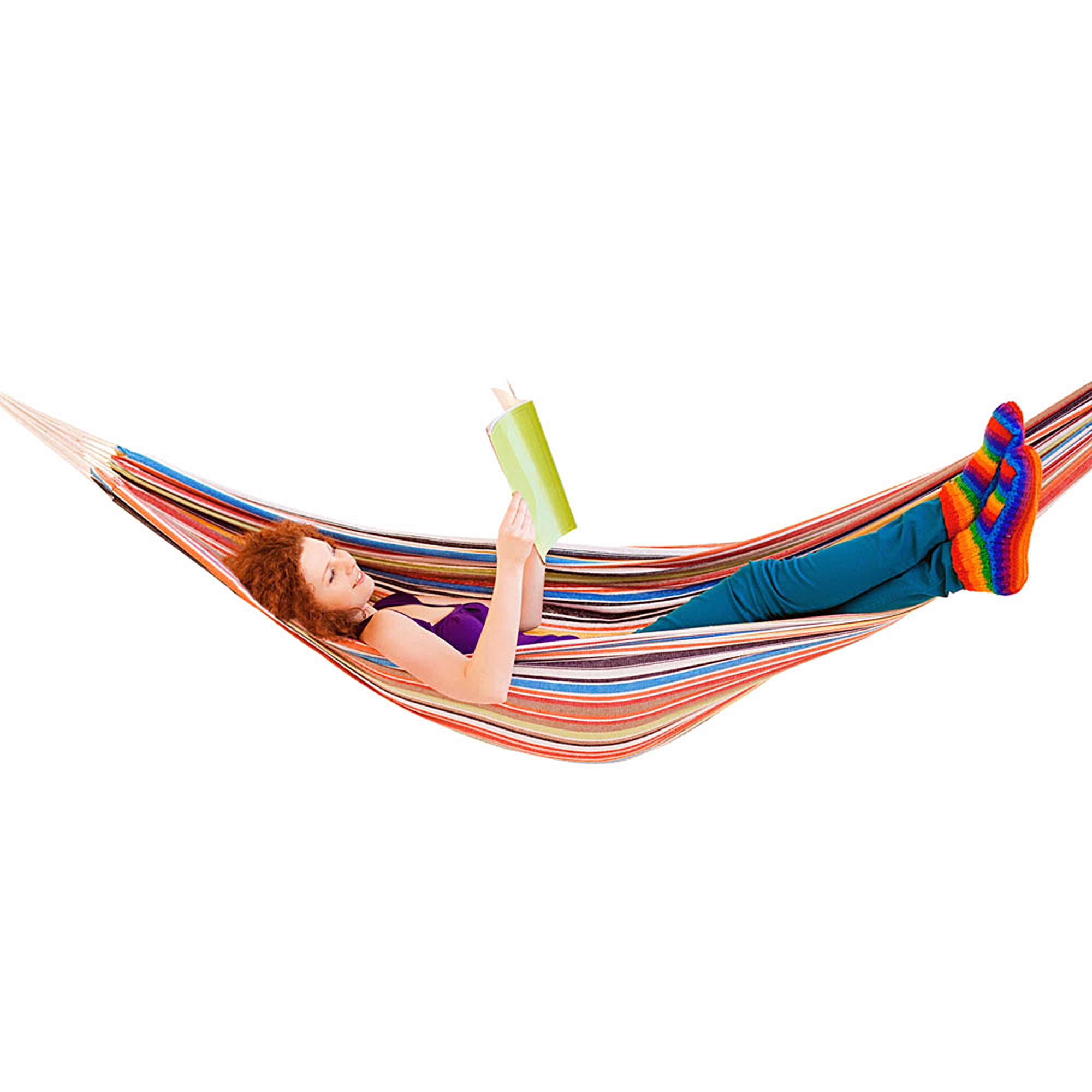 Evertone Outdoor Leisure Double 2 Person Cotton Hammocks