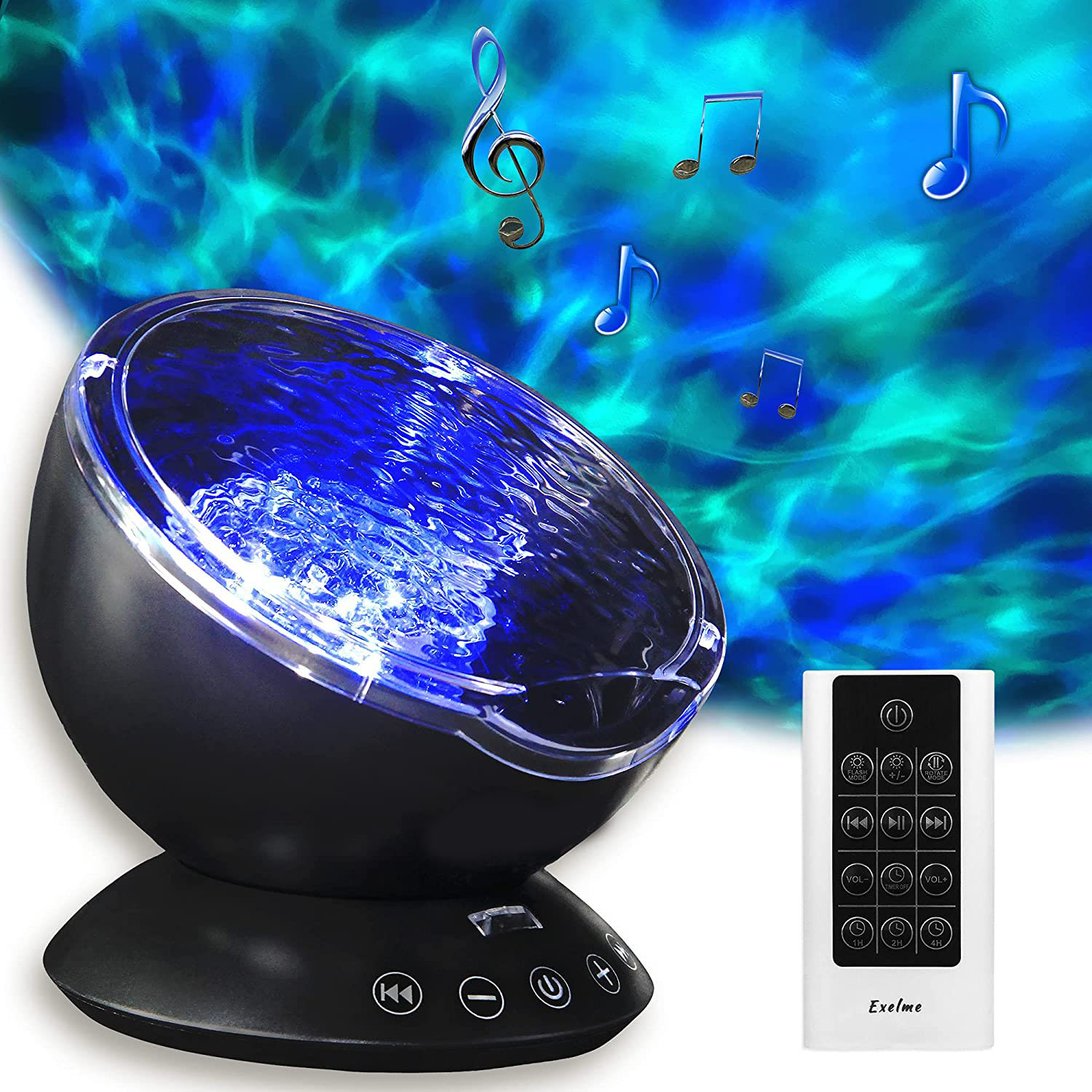 SUZH Night Light Projector Ocean Wave 