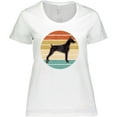 thumbnail image 3 of Inktastic Doberman Dog Retro Sunset Women's Plus Size T-Shirt, 3 of 5