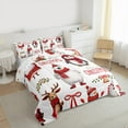 thumbnail image 3 of Manfei Cute Bear Deer Bedding Comforter Set,Merry Christmas Twin Comforter Sets,Cartoon Xmas Snowman Penguin Bedding Set For Girls Boys,Luxury Bedroom Decor Reversible,2-Piece, 3 of 8