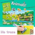 thumbnail image 2 of Langgg Sticker Book Toy Set Children Learning Training Playthings Cartoon Style Reusable Stickers Toys Kit Educational Plaything Prop Type 5, 2 of 8