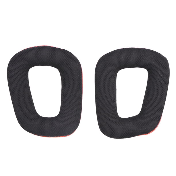 Almohadillas de repuesto para Logitech G35 G930 G430 F450 G331 G231 (tela de malla roja)